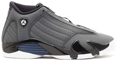Pre-owned Jordan 14 Retro (2011) Sneakers In Light Graphite/midnight Navy Blue/black
