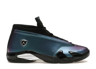 Pre-owned Jordan 14 Retro Love Letter (women's) Sneakers In Mineral Teal/metallic Silver/black In Multi