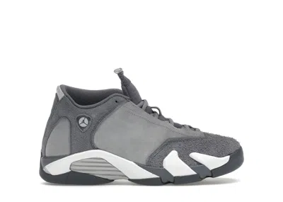 Pre-owned Jordan 14 Retro Sneakers In Flint Grey/stealth Grey/white