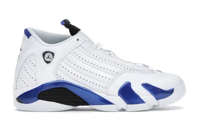 Pre-owned Jordan 14 Retro Sneakers In White/black/hyper Royal In Multi