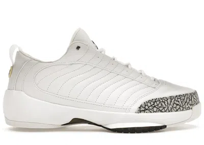 Pre-owned Jordan 19 Og Low Cement Grey Sneakers In White/black