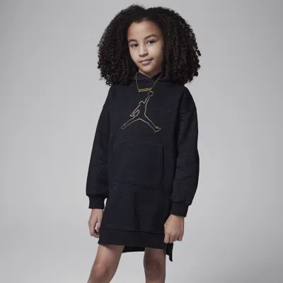 Jordan 1st Baby Blue Little Kids' Dress In Black