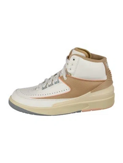 Pre-owned Jordan 2 Retro Craft Sunset Haze Wedge Sneakers W/ Tags In White