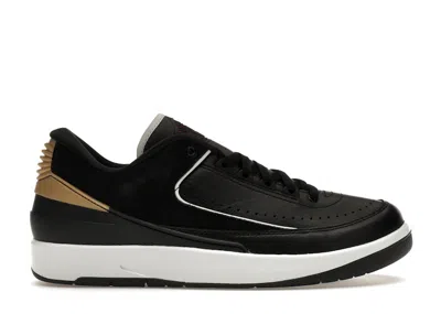 Pre-owned Jordan 2 Retro Low (women's) Sneakers In Black/varsity Red/metallic Gold In Multi