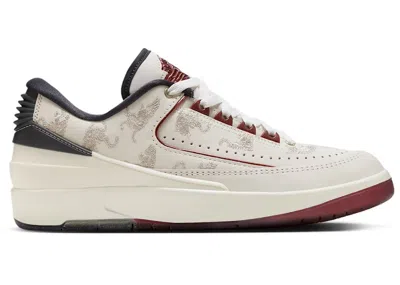 Pre-owned Jordan 2 Retro Low Year Of The Dragon (women's) Sneakers In Sail/cedar/dark Smoke Grey In Multi