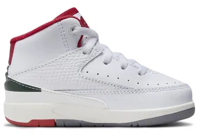 Pre-owned Jordan 2 Retro Origins Sneakers In White/fire Red In Multi