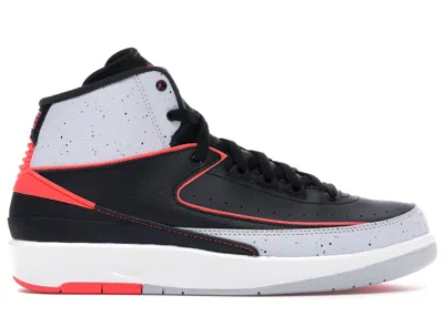 Pre-owned Jordan 2 Retro Sneakers In Black/infrared 23/pure Platinum