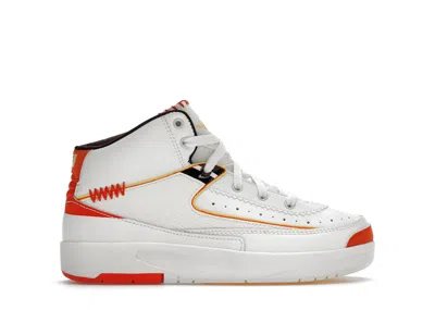 Pre-owned Jordan 2 Retro Sp Maison Chateau Rouge Sneakers In Sail/citron Pulse/orange