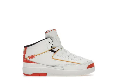 Pre-owned Jordan 2 Retro Sp Maison Chateau Rouge Sneakers In Sail/citron Pulse/orange