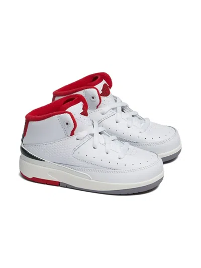 Jordan Babies'  2 Retro "white/fire Red" Sneakers In Multi