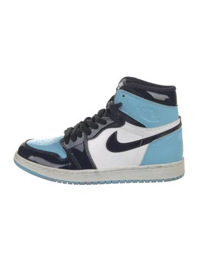 Pre-owned Jordan 2018 Patent Leather Athletic Sneakers In Blue