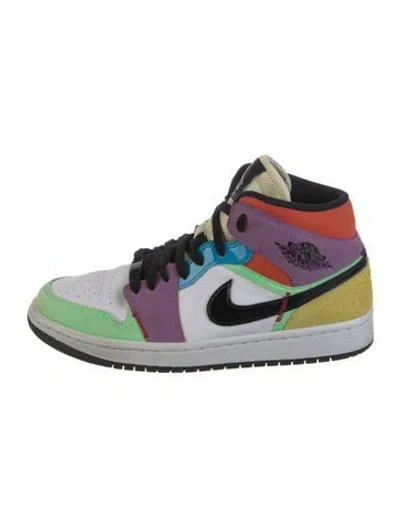 Pre-owned Jordan 2020 Leather Sneakers In White