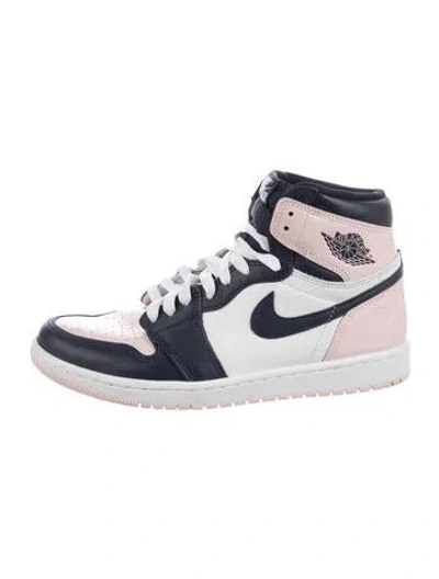 Pre-owned Jordan 2021 Leather Athletic Sneakers In Blue/pink