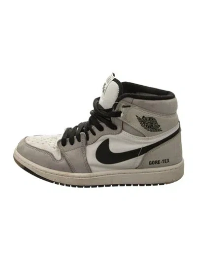 Pre-owned Jordan 2021 Leather Sneakers In Gray