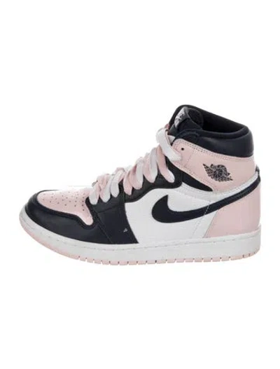 Pre-owned Jordan 2021 Leather Wedge Sneakers In Pink
