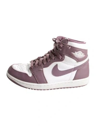 Pre-owned Jordan 2023 Leather Wedge Sneakers In Purple