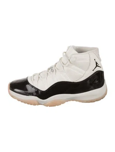 Pre-owned Jordan 2023 Leather Wedge Sneakers In White