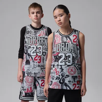 Jordan 23 Big Kids' Printed Jersey In Multi