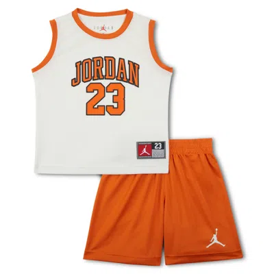 Jordan 23 Little Kids' Jersey Set In Orange