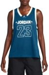 Jordan 23 Mesh Tank In Industrial Blue/sail/sail