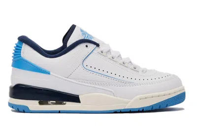 Pre-owned Jordan 2/3 Unc Sneakers In White/university Blue/midnight Navy