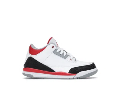 Pre-owned Jordan 3 Retro (2013) Sneakers In White/fire Red/silver In Multi