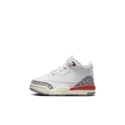 Jordan 3 Retro Baby/toddler Shoes In White