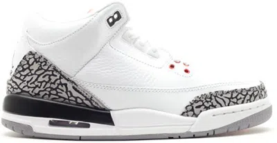 Pre-owned Jordan 3 Retro Cement (2011) Sneakers In White/fire Red/cement Grey In Multi