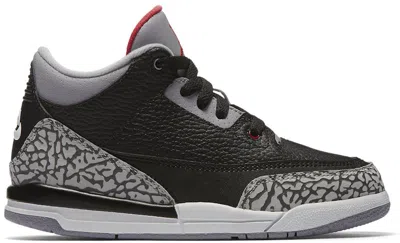 Pre-owned Jordan 3 Retro Cement (2018) Sneakers In Black/fire Red/cement Grey