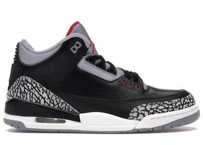 Pre-owned Jordan 3 Retro Cement Cdp (2008) Sneakers In Black/cement Grey