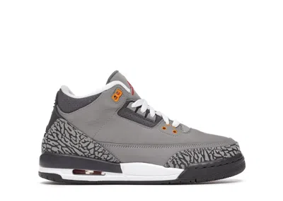 Pre-owned Jordan 3 Retro Cool Grey (2021) Sneakers In Silver/sport Red/light Graphite In Multi
