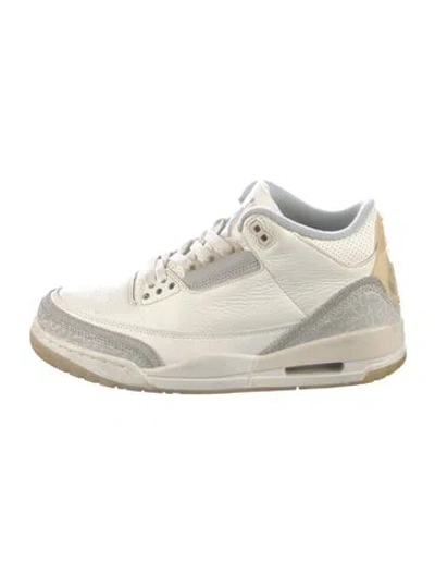 Pre-owned Jordan 3 Retro Craft Ivory Sneakers In White