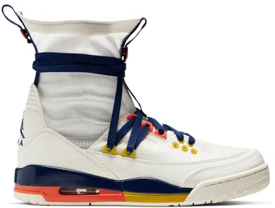 Pre-owned Jordan 3 Retro Explorer Lite Xx (women's) Sneakers In Sail/blue Void/turf Orange