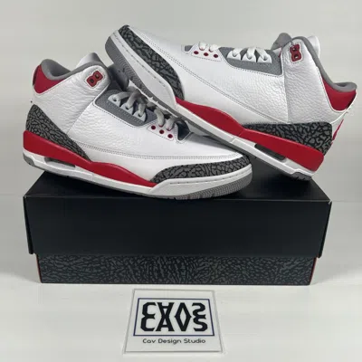 Pre-owned Jordan 3 Retro Fire Red (2022) Dn3707-160 - Men's Size 11.5 - Brand In White