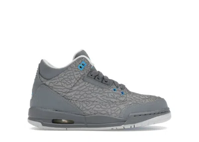 Pre-owned Jordan 3 Retro Flip Sneakers In Cool Grey/blue Glow/neutral Grey