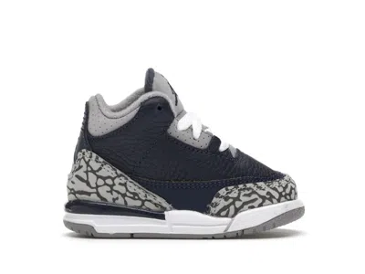 Pre-owned Jordan 3 Retro Georgetown (2021) Sneakers In Midnight Navy Blue/cement Grey/white