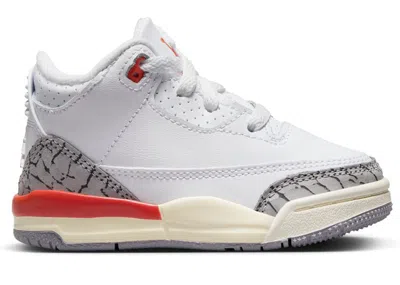 Pre-owned Jordan 3 Retro Georgia Peach Sneakers In White/cosmic Clay/sail