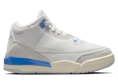 Pre-owned Jordan 3 Retro Lucky Shorts Sneakers In Summit White/hydrogen Blue/legend Blue