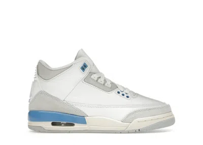 Pre-owned Jordan 3 Retro Lucky Shorts Sneakers In Summit White/hydrogen Blue/legend Blue