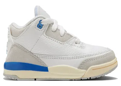 Pre-owned Jordan 3 Retro Lucky Shorts Sneakers In Summit White/hydrogen Blue/legend Blue