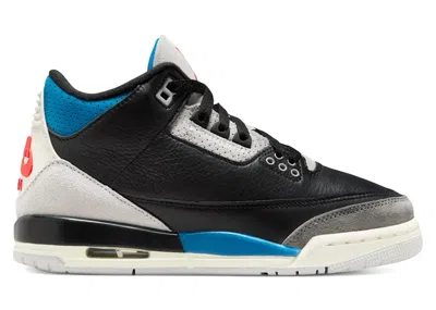Pre-owned Jordan 3 Retro Og Rare Air Sneakers In Black/chile Red/neutral Grey