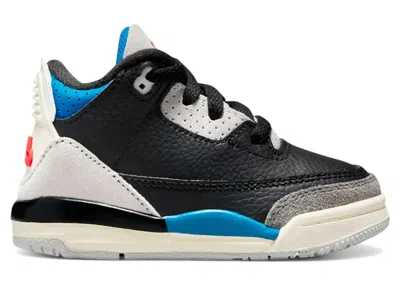 Pre-owned Jordan 3 Retro Og Rare Air Sneakers In Black/chile Red/neutral Grey