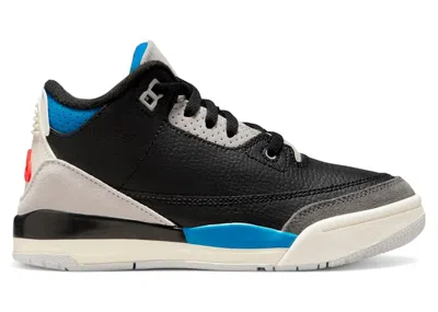 Pre-owned Jordan 3 Retro Og Rare Air Sneakers In Black/chile Red/neutral Grey