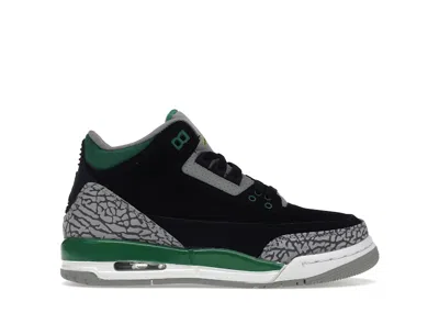 Pre-owned Jordan 3 Retro Pine Green Sneakers In Black/silver/white In Multi