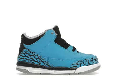 Pre-owned Jordan 3 Retro Powder Blue Sneakers In Dark Powder Blue/white/black