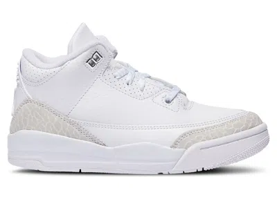 Pre-owned Jordan 3 Retro Pure Money (2025) Sneakers In White/metallic Silver In Multi