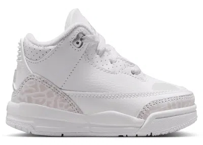 Pre-owned Jordan 3 Retro Pure Money (2025) Sneakers In White/metallic Silver In Multi