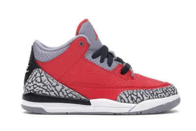 Pre-owned Jordan 3 Retro Se Sneakers In Fire Red/cement Grey In Multi