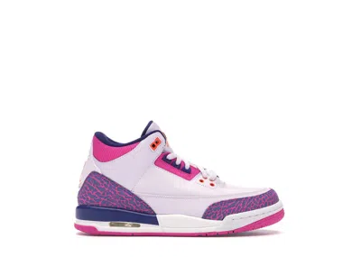 Pre-owned Jordan 3 Retro Sneakers In Barely Grape/hyper Crimson/fire Pink