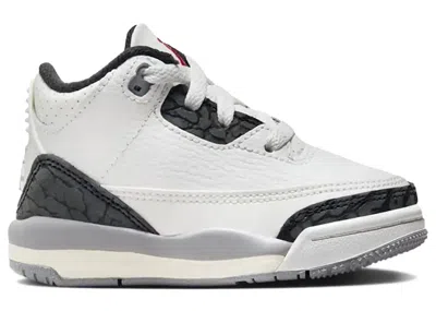 Pre-owned Jordan 3 Retro Sneakers In Summit White/fire Red/cement Grey